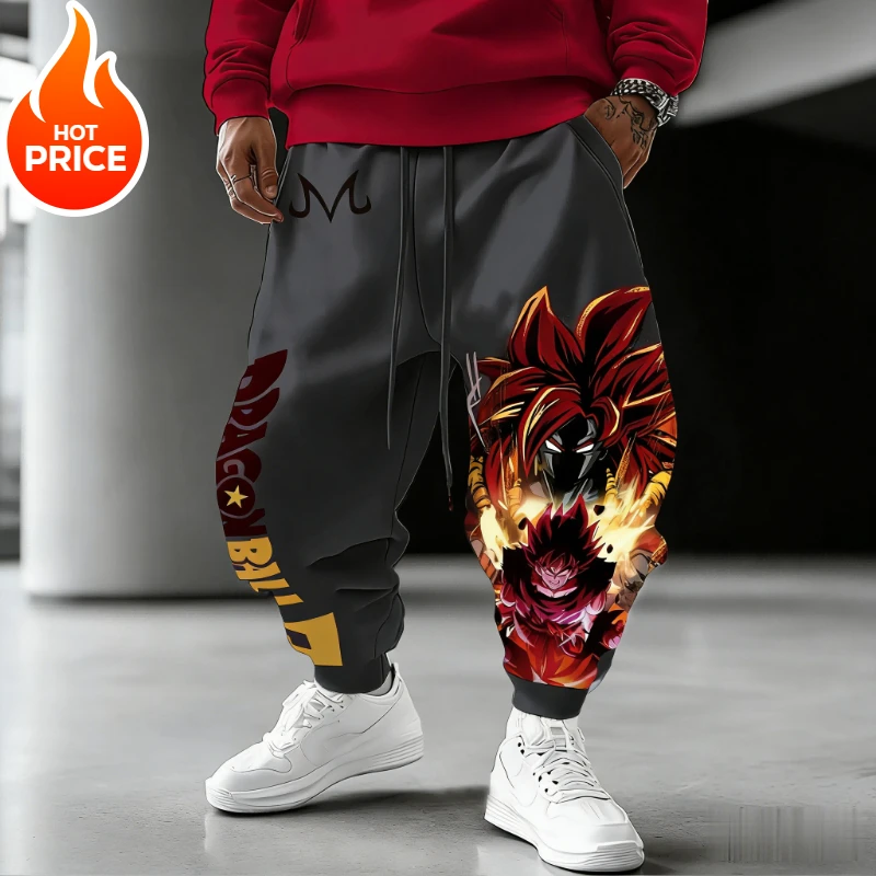 سوبر سايان سون جوكو أنيمي لعبة دراغون بول Harajuku الرجال السراويل الرياضية الشتوية الشارع الشهير النساء طماق غير رسمية Sweatpants للجنسين بوت #5