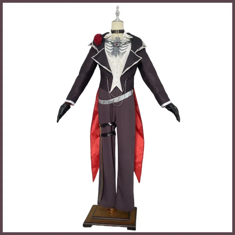 

Игра Identity V Luca Balsa Prisoner Косплей Костюм Концертный Фиолетовый Смокинг Пальто Вечернее Платье Рубашка Парик Мужские Карнавальные Костюмы; 3'v,6.