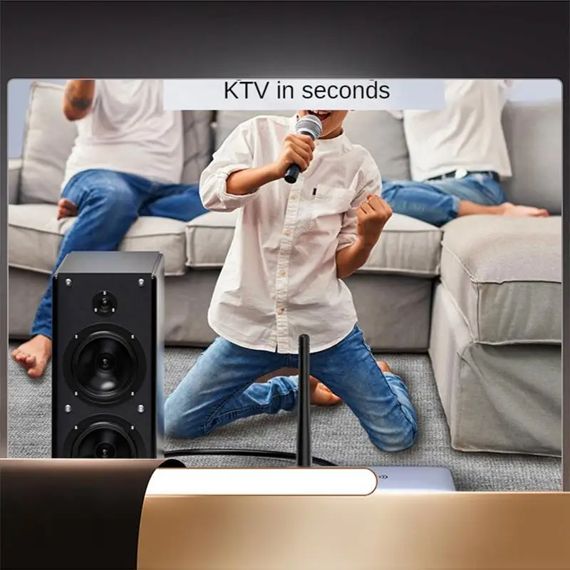 

Bluetooth Receiver Transmitter 5.1 NFC Stereo 3.5Mm AUX Coaxial RCA Wireless Audio Adapter Microphone Sing For TV-X64A