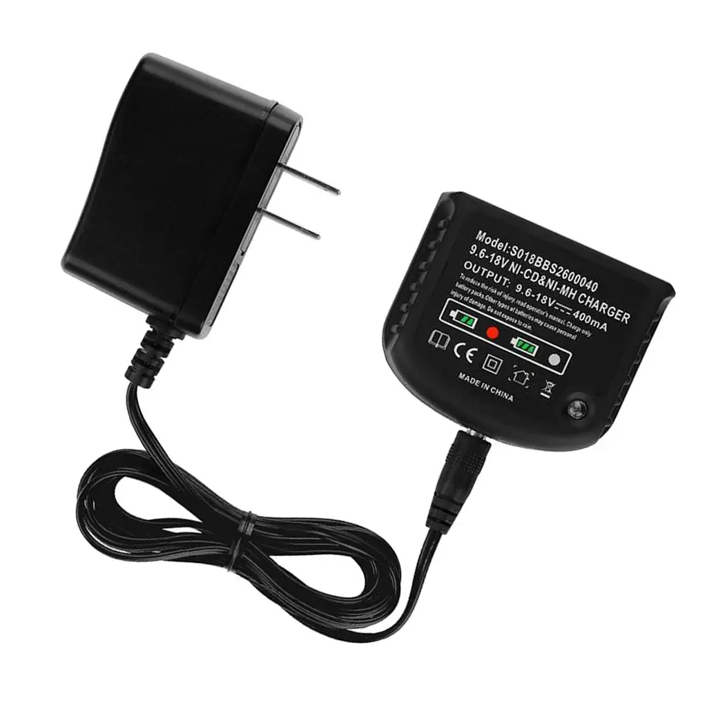 9.6V-18V & Ni-Mh Battery Charger and Decker 9.6V 12V 14.4V 18V Battery