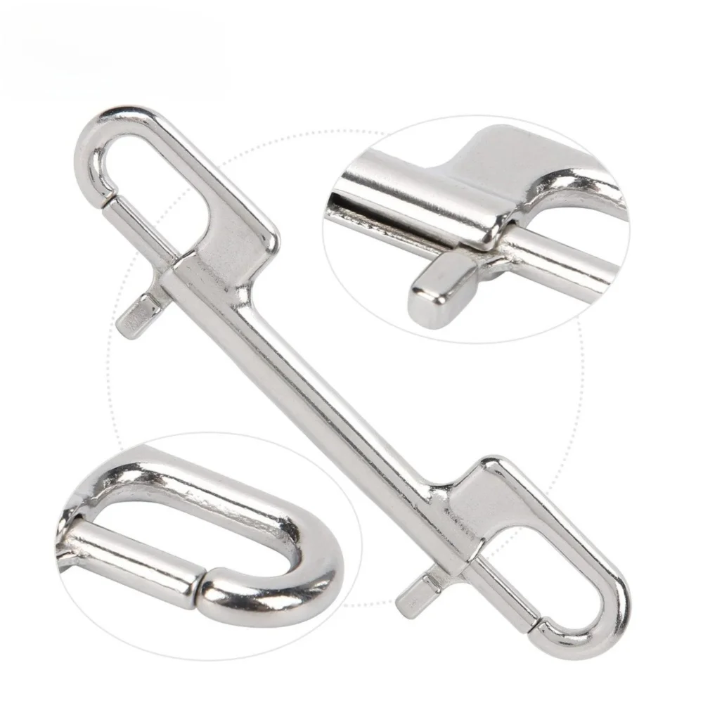 Durable 316 Stainless Steel Bolt Snap Hook Dual Head Quick Use Spring Snap Hook Diving Hook Diving Equipment