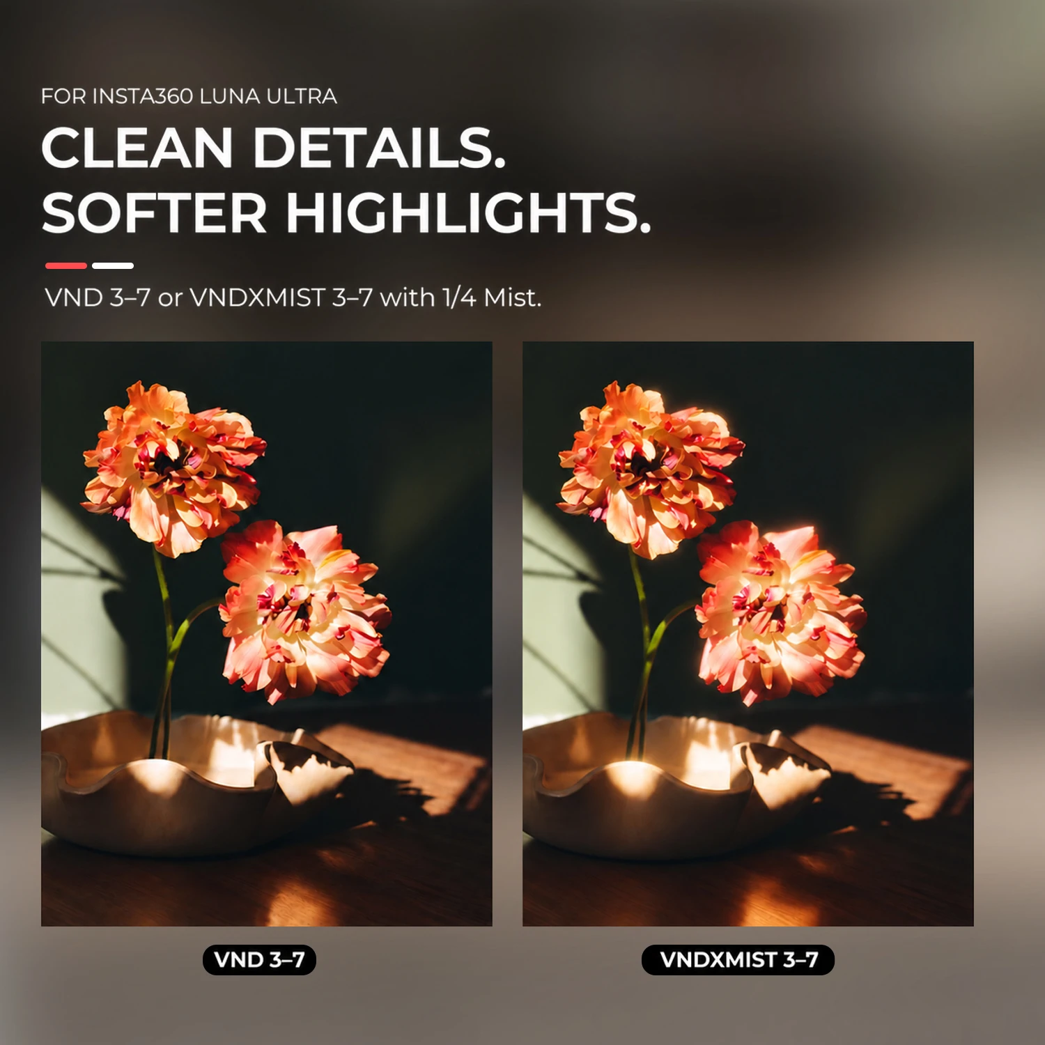 Filtr magnetyczny VND i VNDXMIST Freewell do kamery Insta360 Luna Ultra, akcesoria fotograficzne — zdjęcie produktu 3