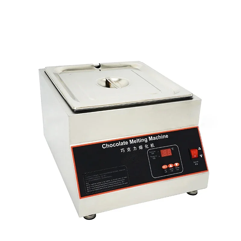 D2018-1 220v pemanas udara/elektrik mesin peleburan cokelat 220v silinder tunggal mesin peleburan coklat komersial