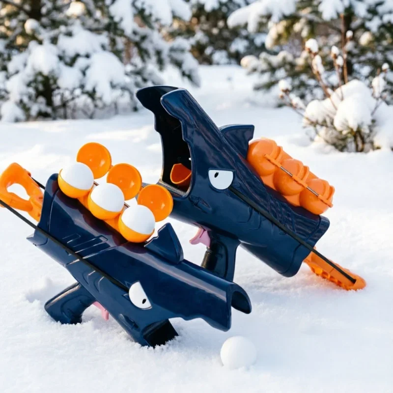 

Popular Shark Snowball Launcher Suitable For Children Boys Gifts Outdoor Winter Snow Games Snowball Fighting Play Toy Tool