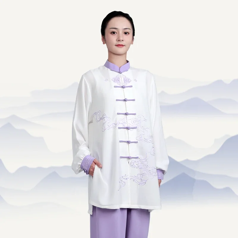 Kung Fu Tai Chi Clothing Martial Arts Clothes Taijiquan Wushu Uniform Wing Chun Embroidery Breathable 2022 New Style