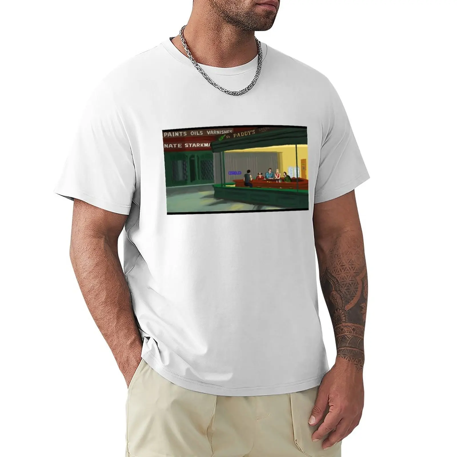 

Nighthawks at the Pub T-Shirt animal prinfor boys quick drying mens graphic t-shirts pack