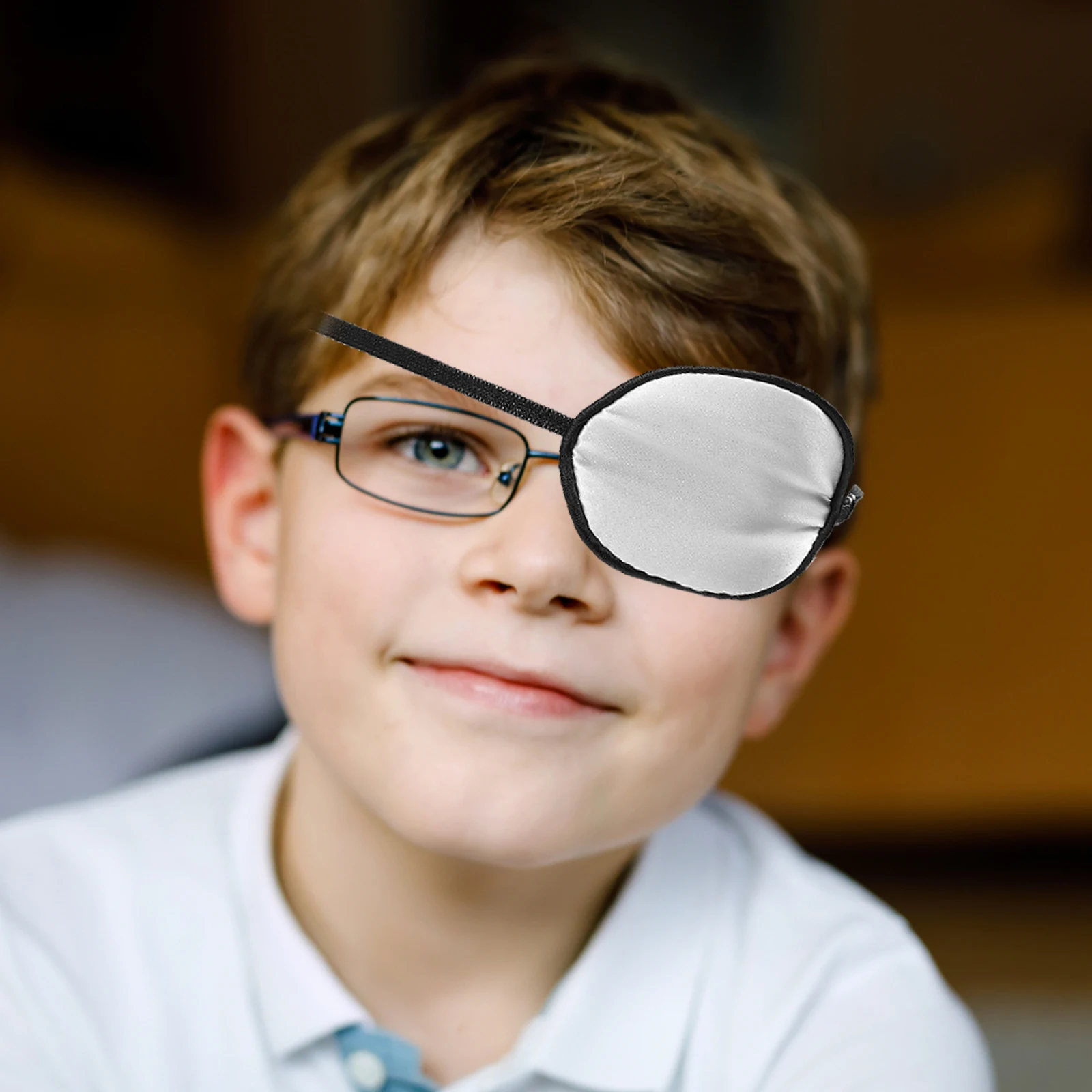 

Premium Silk Light Blocking Patch Amblyopia Correction Elastic One Eye For Kids Adults Lazy Surgery Rehabilitation Thick Durable