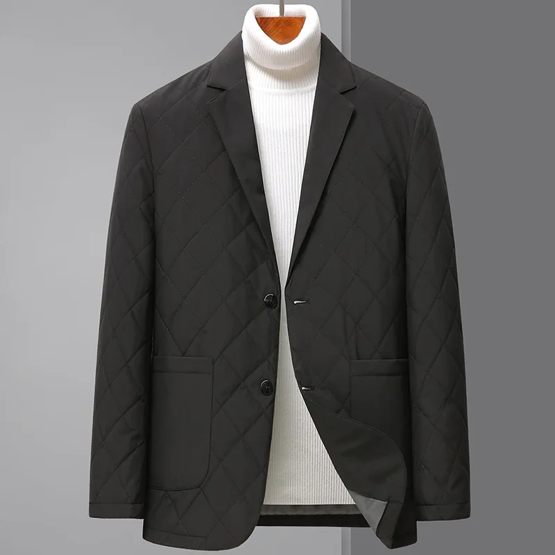 Men's Suits Cotton Suits Suit Collars Business and Leisure Middle-aged Autumn and Winter