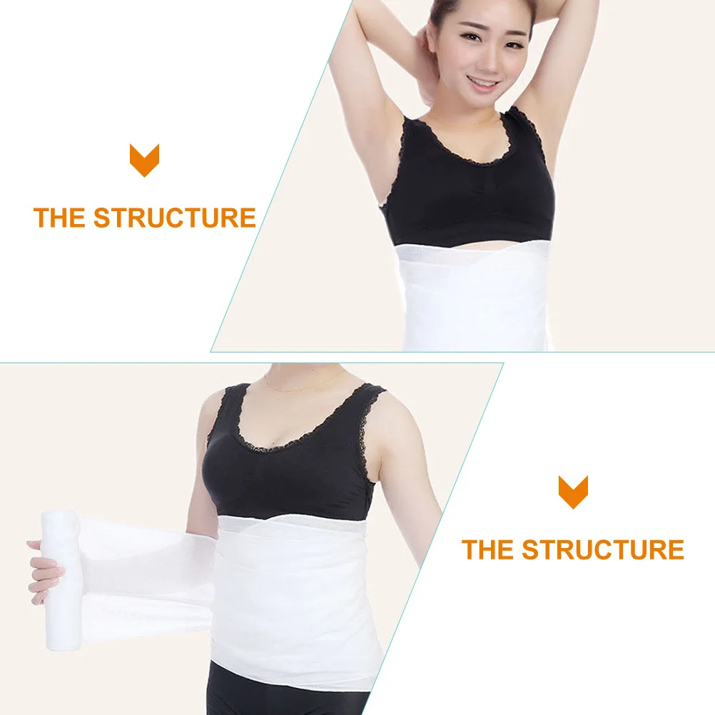 

2 шт., 2 рулона эластичных бандажей для живота, послеродовой бандаж для женщин, поддерживающий пояс для фиксации талии, дышащий бандаж для восстановления живота