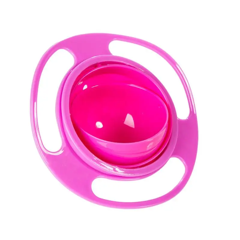 Universal Gyro Bowl Children Rotary Balance Novelty Gyro 360 Rotate Spill Proof Feeding Dishes Baby Training Rotary Balance Toy