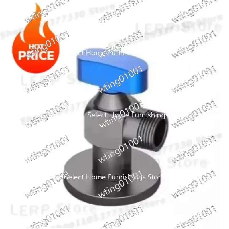 for Heavy Duty Solid Brass Triangle Ball Valve Water Heater 4 Way Cold Hot Mixing Tap Durable Spherical Core High Flow