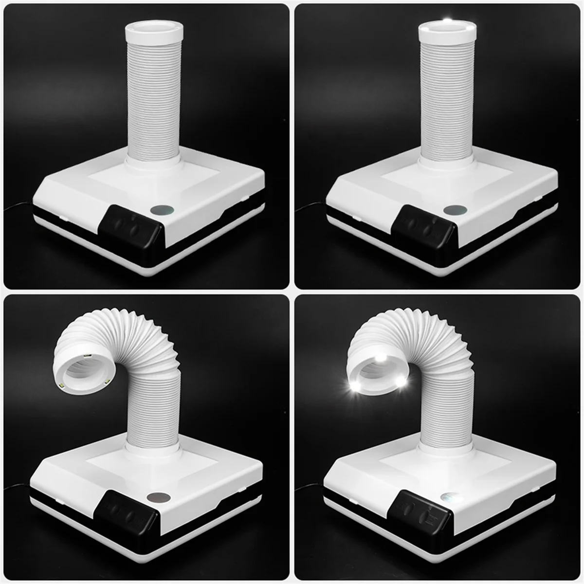 

Y19AA Nail Dust Absorber Filter Welding Fume Extractor for Engraver/Cutting, Wood Burning, 3D Printer Black US Plug
