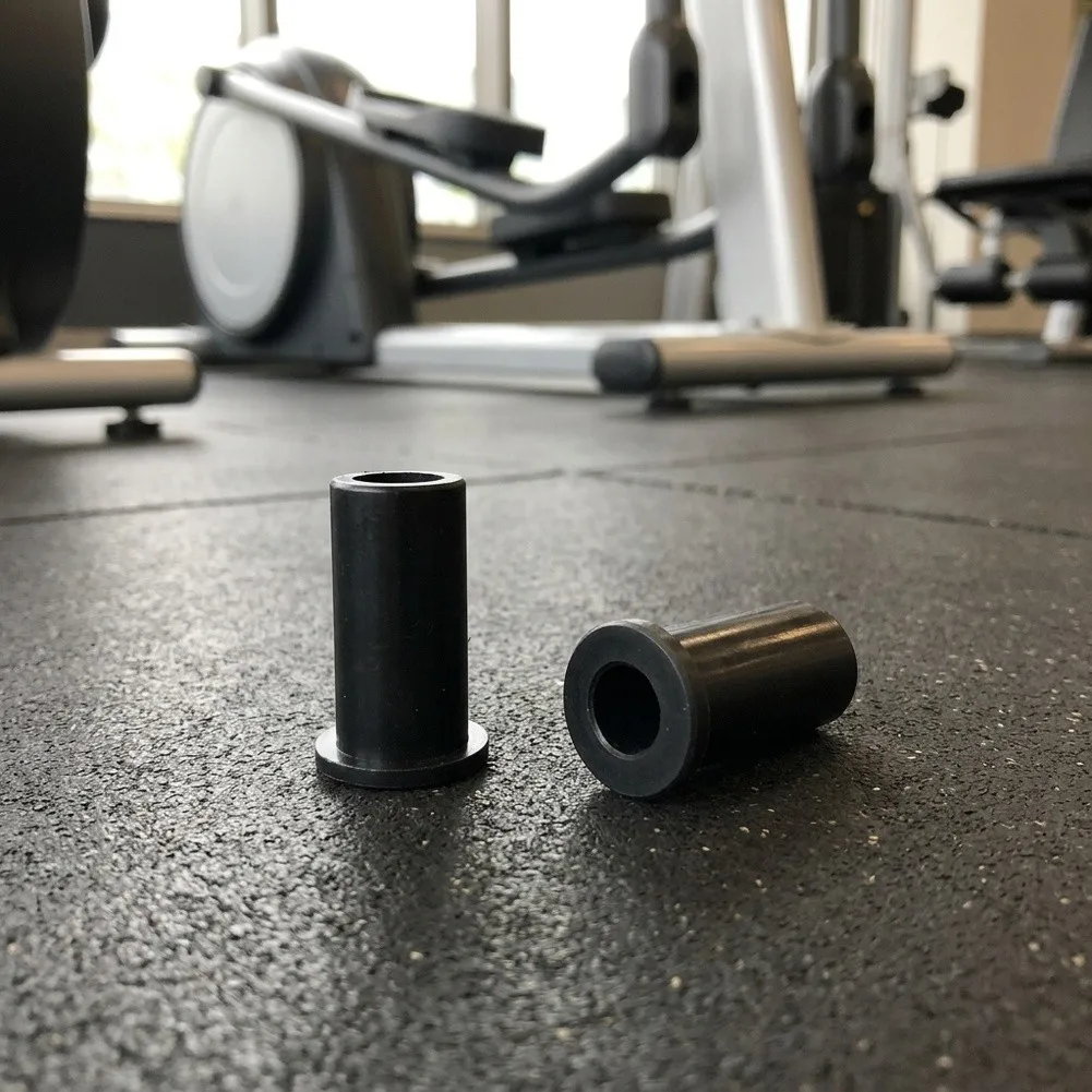 Weight Stack Guide Rod Rubber Adapter Sleeves Shock Absorbing T Fixing Cap For Home Gym Fitness Equipment Strength Training Part