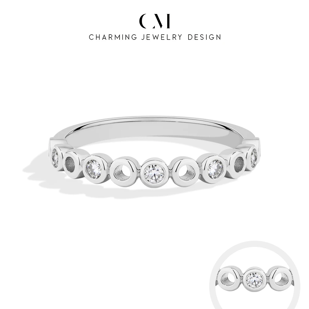 

Изысканное кольцо CHARMING 2026 с классическим ажурным дизайном, серебро S925, муассанит, для женщин, для вечеринок, повседневное украшение, подарок на день рождения