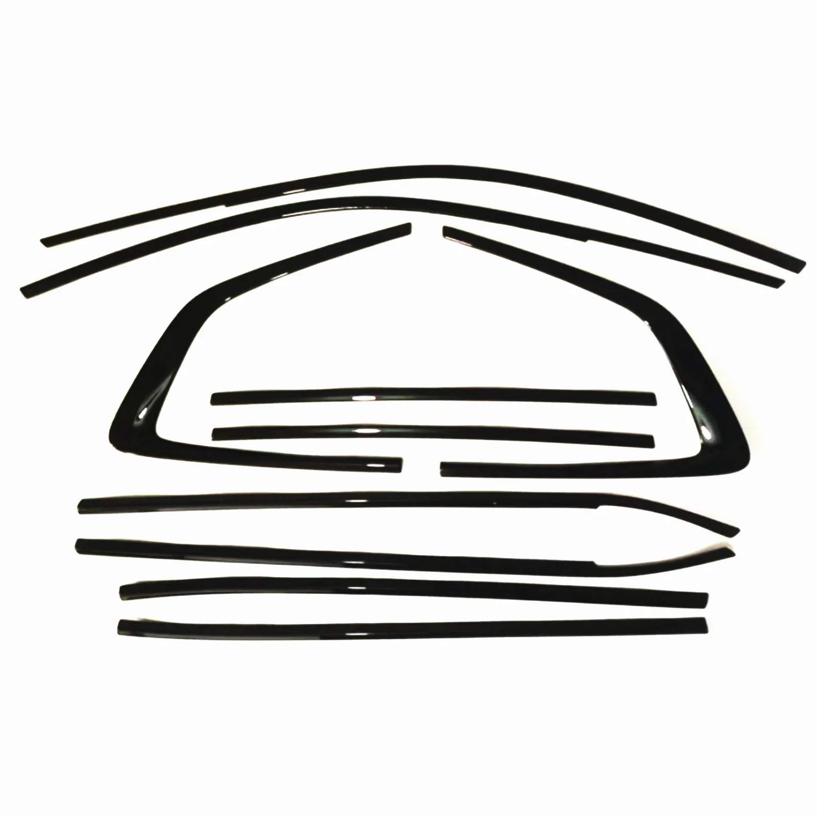 

10pcs Exterior Window Strip Sticker Cover Trim Gasket Stainless Steel For BMW G01 X3 2018 2019 2020 2021 2022 2023 2024