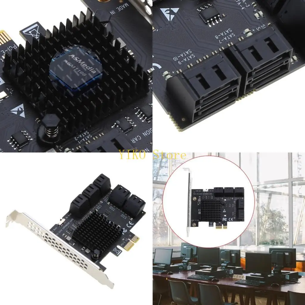 

K32C PCIe Card 10Port PCI for Express 4X to Expansion Controller Boot D