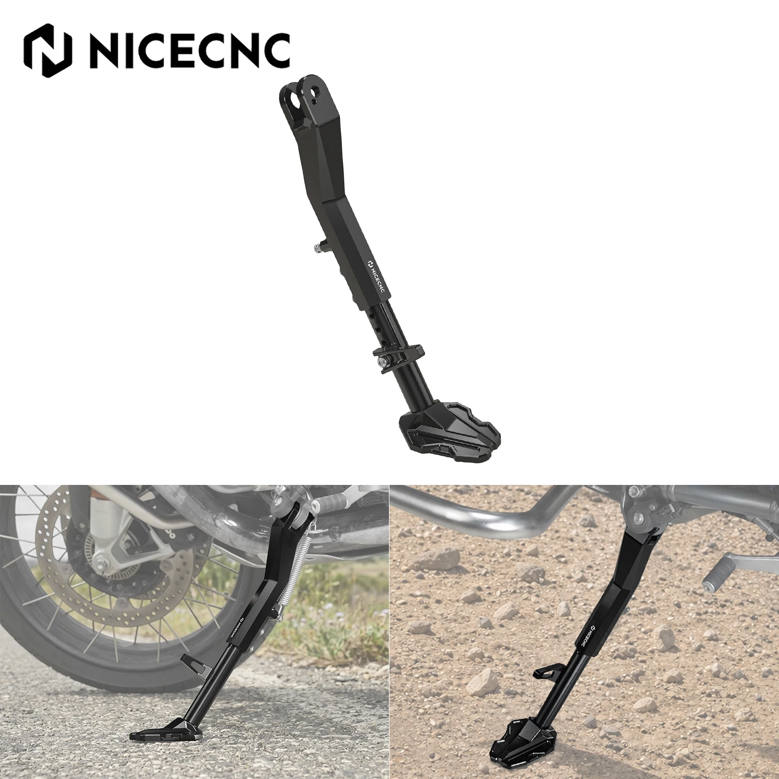 For 2019-2024 BMW R1250GS/Adventure Kickstand Foot Side Stand Support Extension Base Plate Enlarge R1200GS R1200GSA 2013-2019