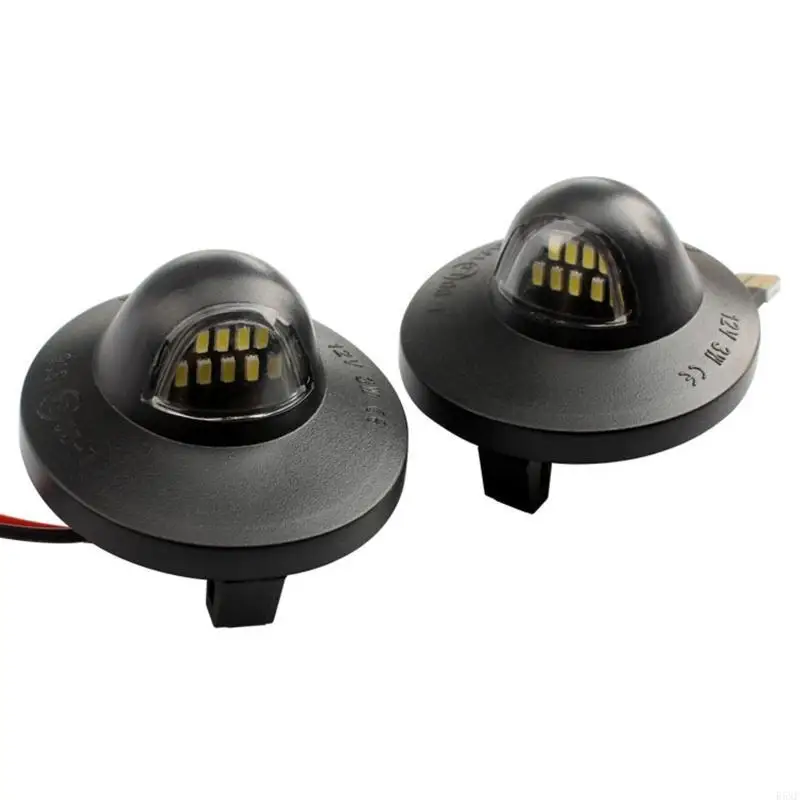 

2025 New 2Pcs Auto Car License Number Plate Lights Lamp 6500k for F150 F250 F350