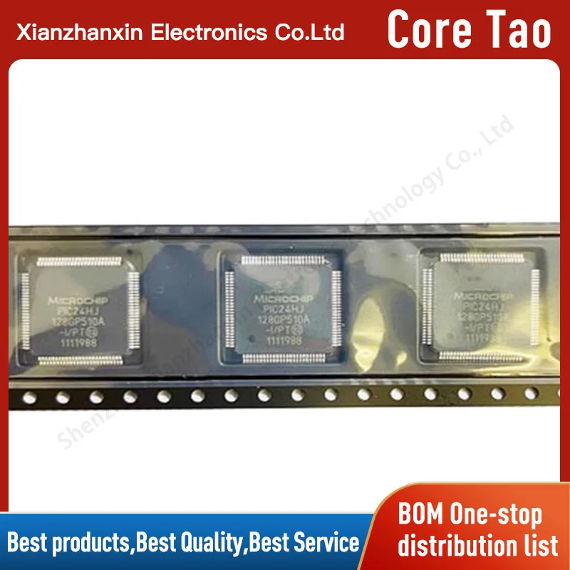 1PCS/LOT PIC24HJ128GP510A-I/PT PIC24HJ128GP510A 24HJ128GP510A  TQFP100 16-bit microcontroller