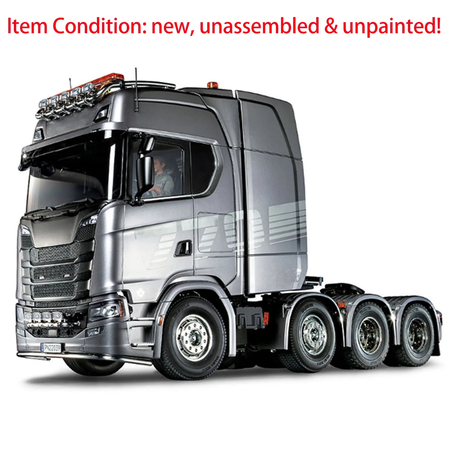 

Toys 1/14 8X4 770S RC Tractor Truck 56371 Remote Control Car Model Kit 3-speed Gearbox Motor for Boys TH23667