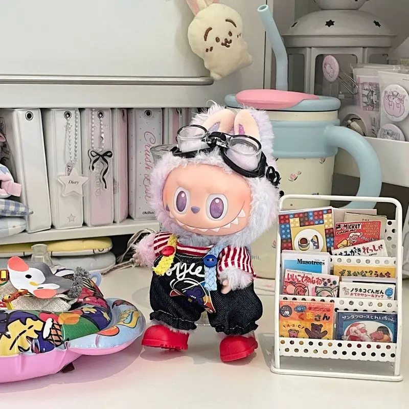 Adatto per vestiti per bambole Labubu da 17 cm, vestiti per bambole Labubu di prima seconda e terza generazione, set di vestiti per bambole da avventura, nessuna bambola