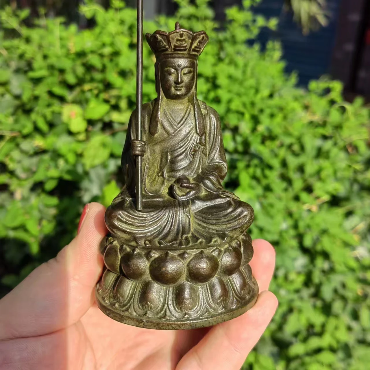 Bronze buddha tibetan Buddha Statue for Home Decor,Outdoor for Zen Decor Buda Indoor Gift for Relaxation Meditation or Shrine