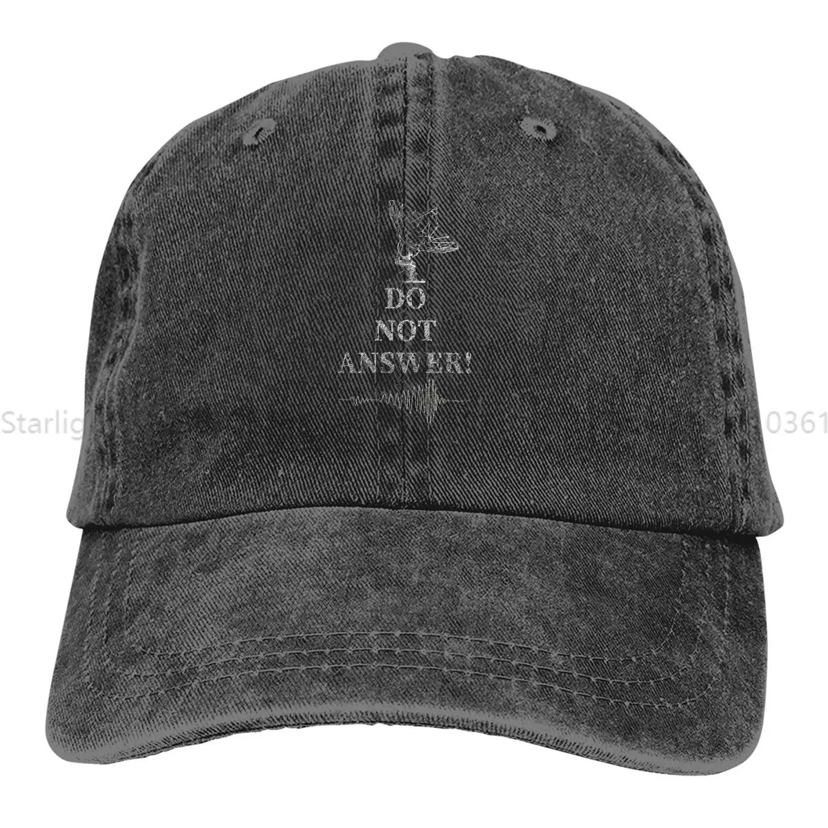 Do Not Answer Black Baseball Caps Peaked Cap 3 Body Problem Sun Shade Hats for Men