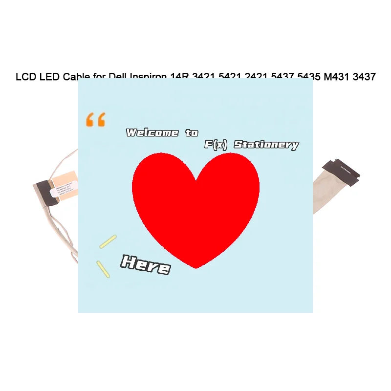 Laptop LCD LED Display Ribbon Camera Flex Cable For Inspiron 14R 3421 2421 5421 5437 3437 5435 3437 M431 V2421 50.4XP02.011-F(x)