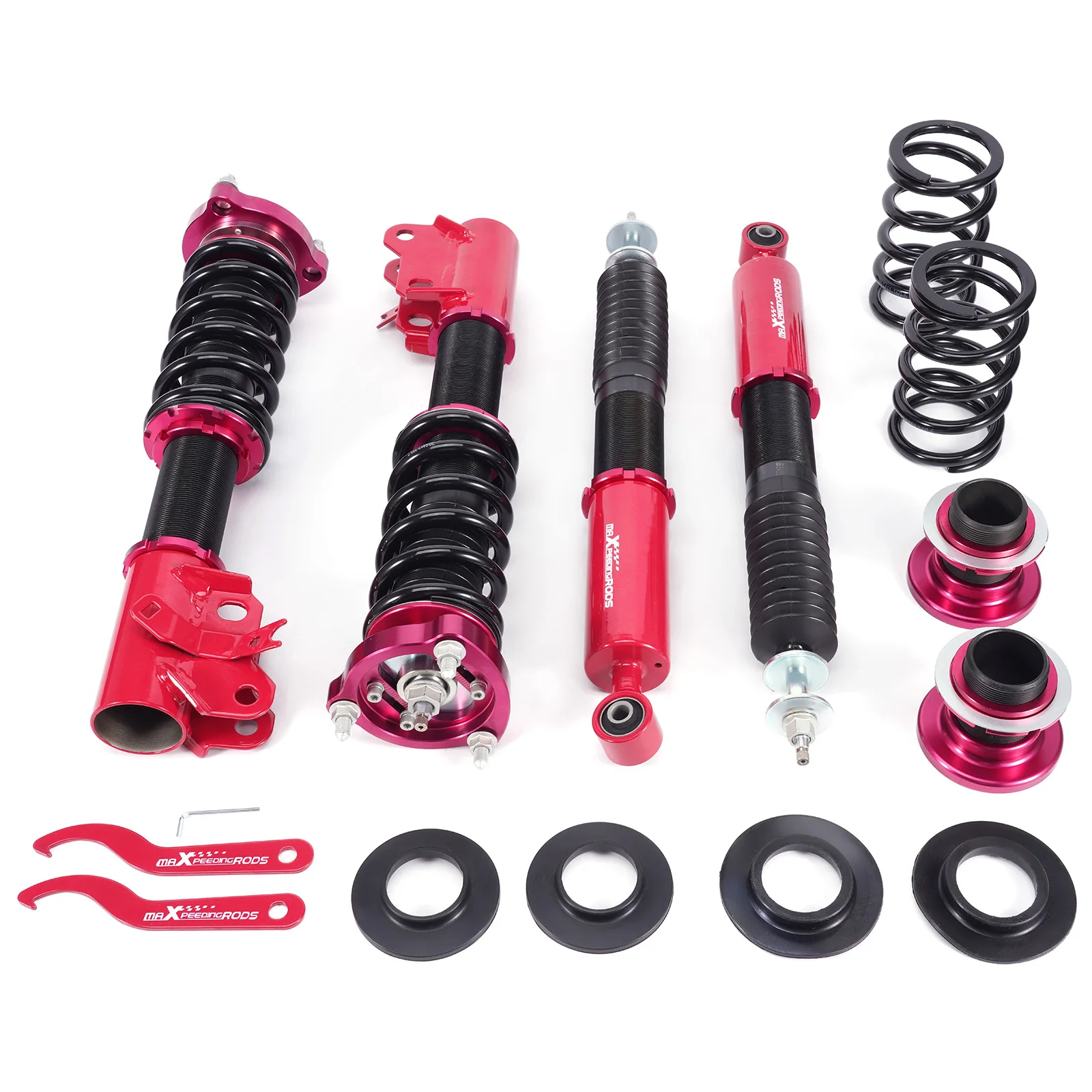 24 Level Coilovers Suspension Kit for Honda Civic & Si 06-11 Adjustable Damping Shocks Coilovers Spring Suspension Lowering Kit