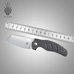 Kizer Folding Pocket Knife V3488BC1/V3488BC2 Mini C01C Designed by Sheepdog 2022 New Richlite/Aluminium Handle Survival Knives