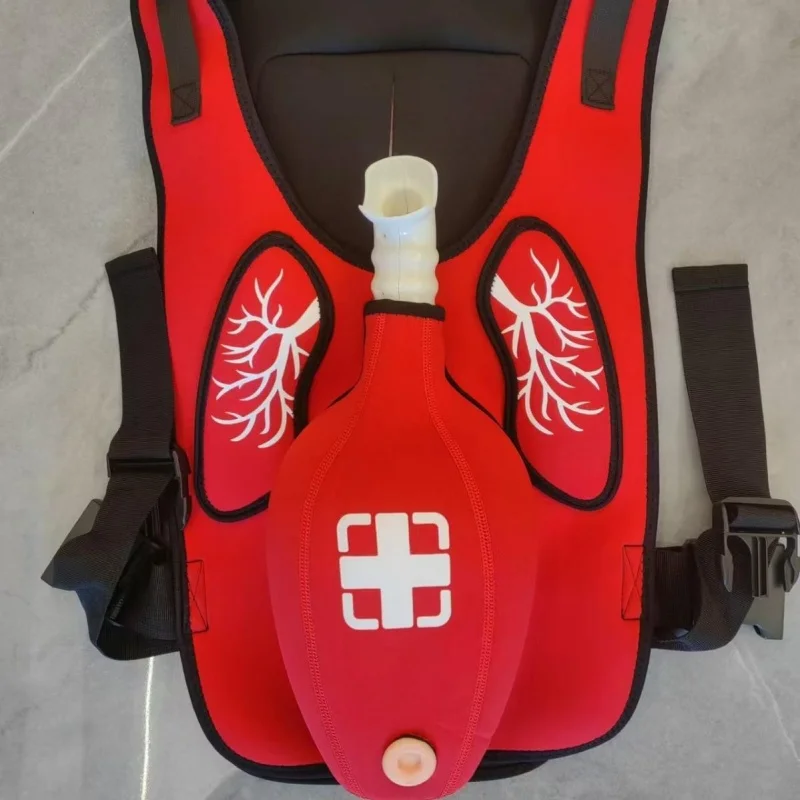 Gilet de sauvetage portable Heimlich pour la formation en défenêtrement des voies respiratoires, modèle d'entraînement d'urgence pour adultes et enfants en cas d'infarctus et de RCP