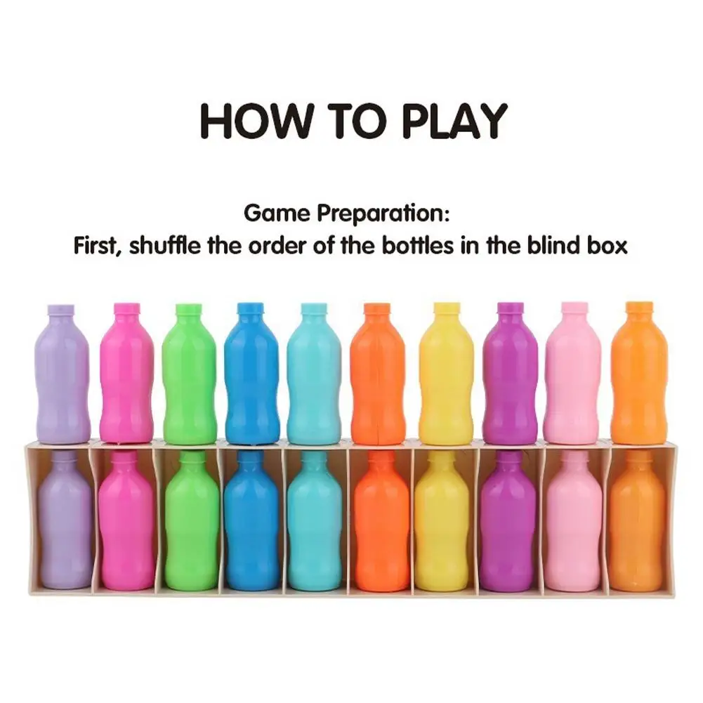 Fles Kleur Match Spel Leuk Familie Bordspel voor Kinderen 2-4 Speler Fles flip Spel Perfect voor Reizen Camping Feestdagen Feest