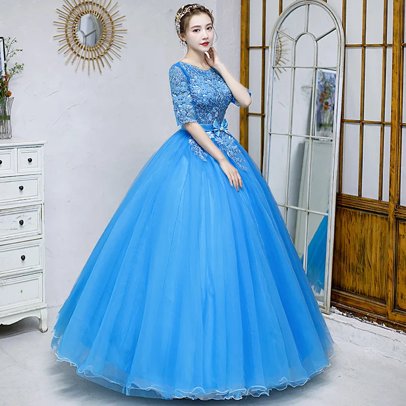 

Elegant Ball Gown Women Quinceanera Dresses Appliques Tulle Prom Birthday Party Gowns Formal Vestido De Noche robes de soirée