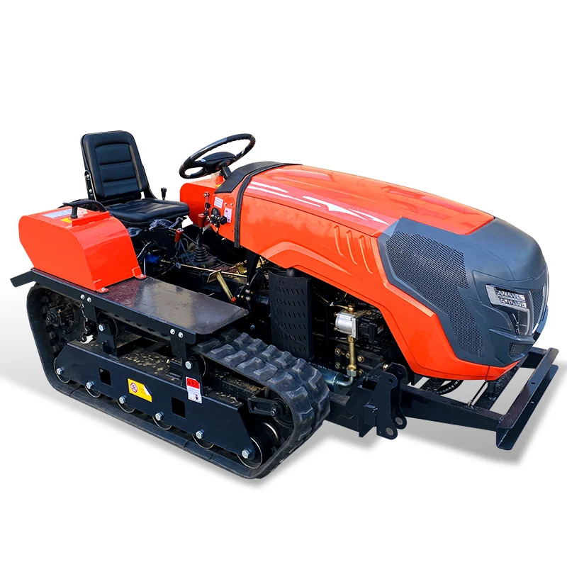 

Customized 35HP Multi-Functional Crawler Tractor Cultivator Anti-Skid Agricultural Mini Tiller Rotary Cultivator with Excavator