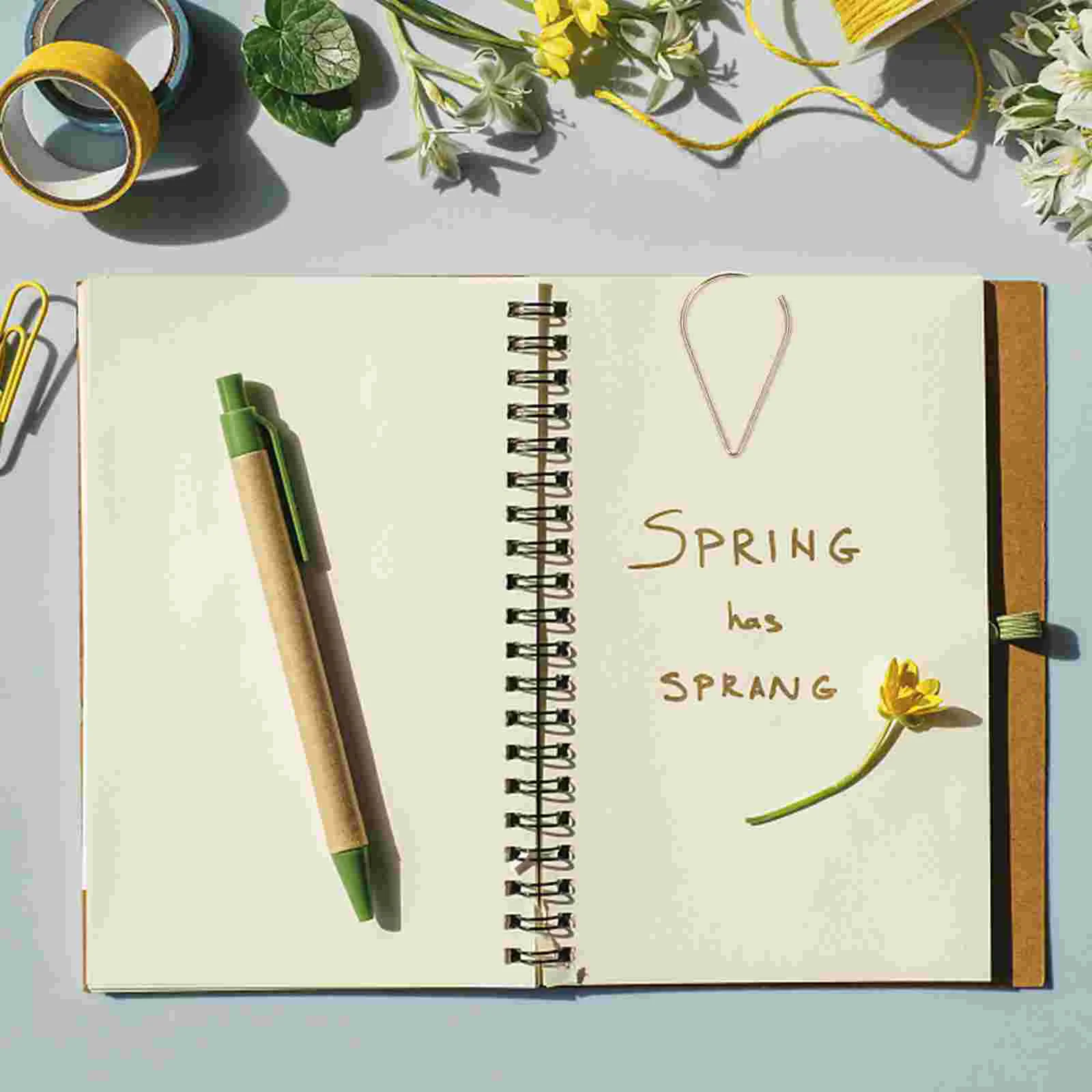 10 Pcs Teardrop Paper Clips Novelty Office Decor Paperclips Hand Account Steel Wire Desk Accessory