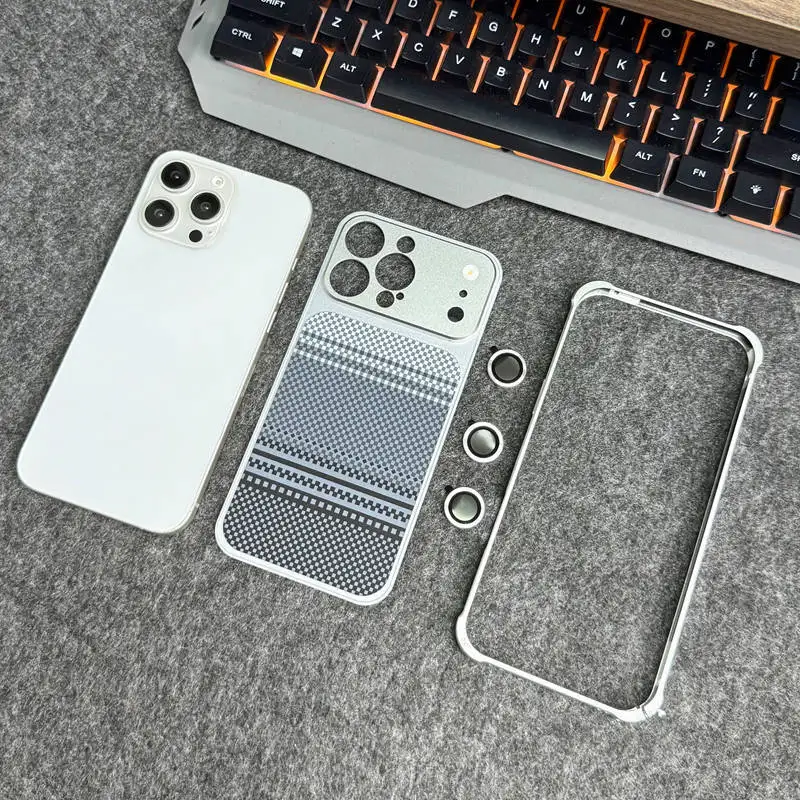 

Magnetic Case Makes Your Phone Look Like The 17 Series for iPhone 16 Pro Max Full-Cover Lens Protector for iPhone 13 14 15 Pro