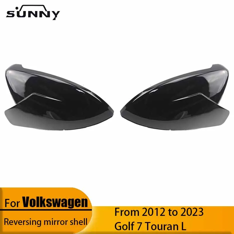 

Suitable for 2012-2021 Volkswagen Golf 7 Touran L change ABT appearance Bright black cow horn mirror shell replacement mirror co