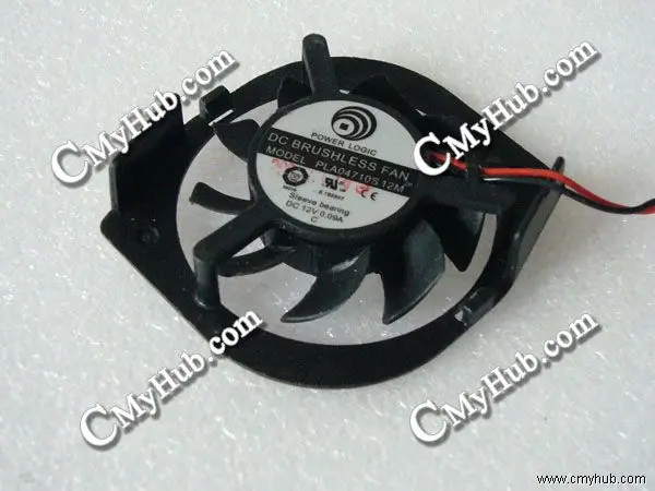 For Power Logic PLA04710S12M DC12V 0.09A 4810 4CM 48mm 48X48X10mm 2Pin 2Wire Cooling Fan PLA04710S12M