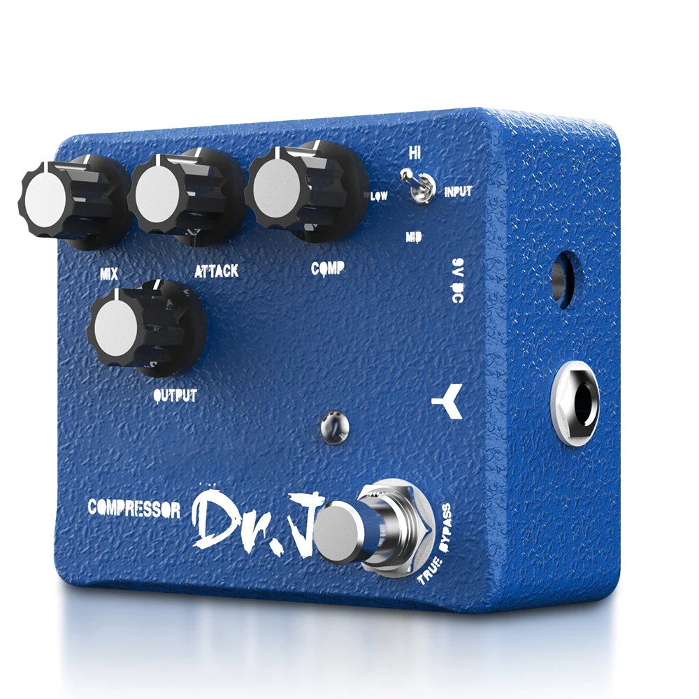 

JOYO Dr. J Series D55 AEROLITE Compressor Guitar Pedal 3 Band EQ Sustain Effects COMP/MIX/OUTPUT/COMP/ Control Knob