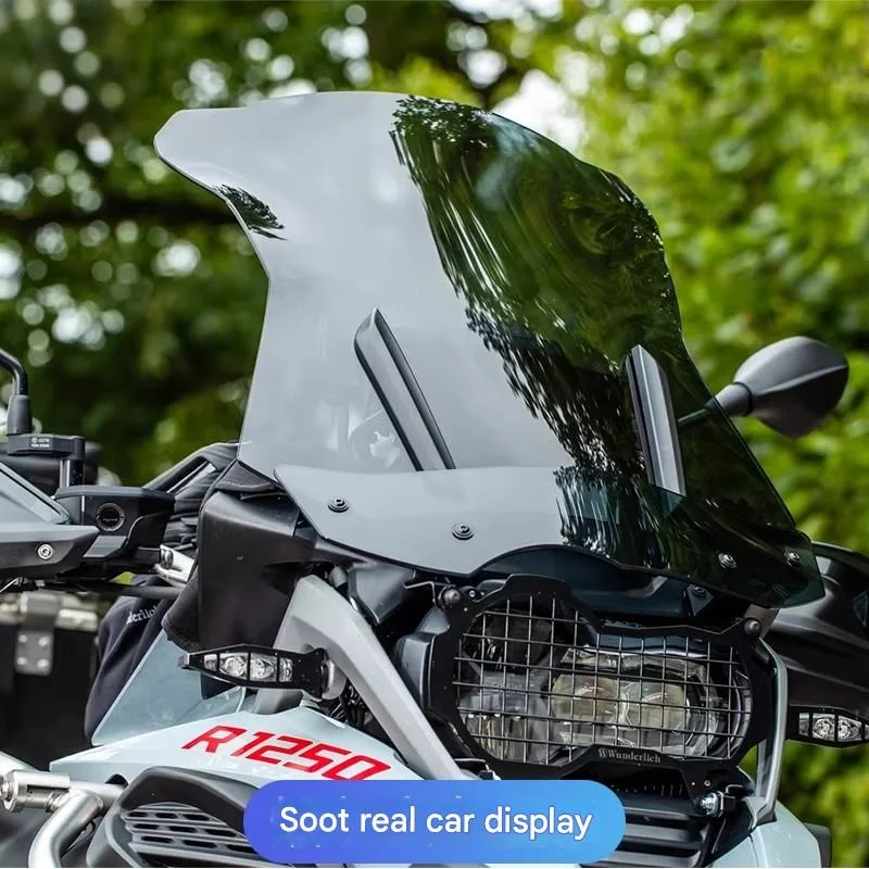 FOR Tall Glass Wind Deflector for BMW R1250GS ADV Reinforced Import Impact Resistant against Stone Chips Road Gravel Debris
