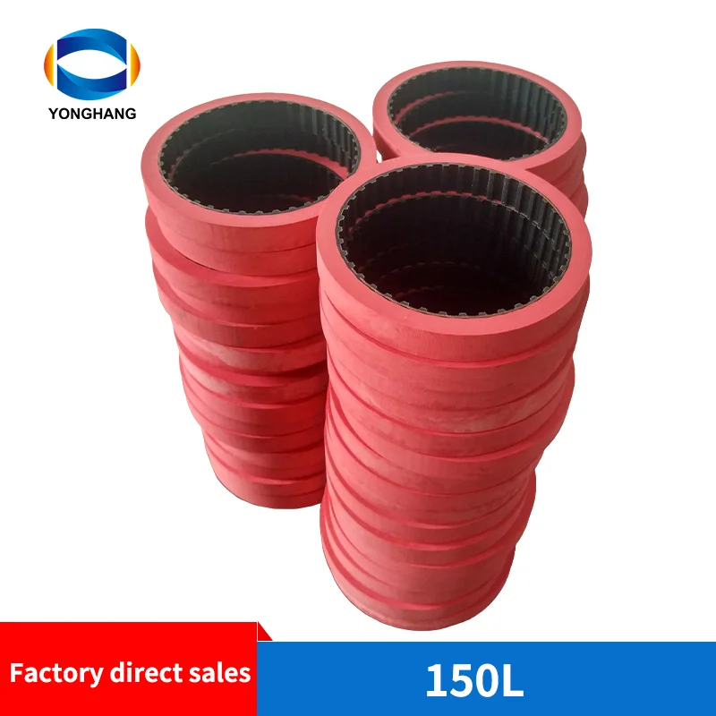 150L-20+10 timing belt coated for vertical form fill seal machine belts