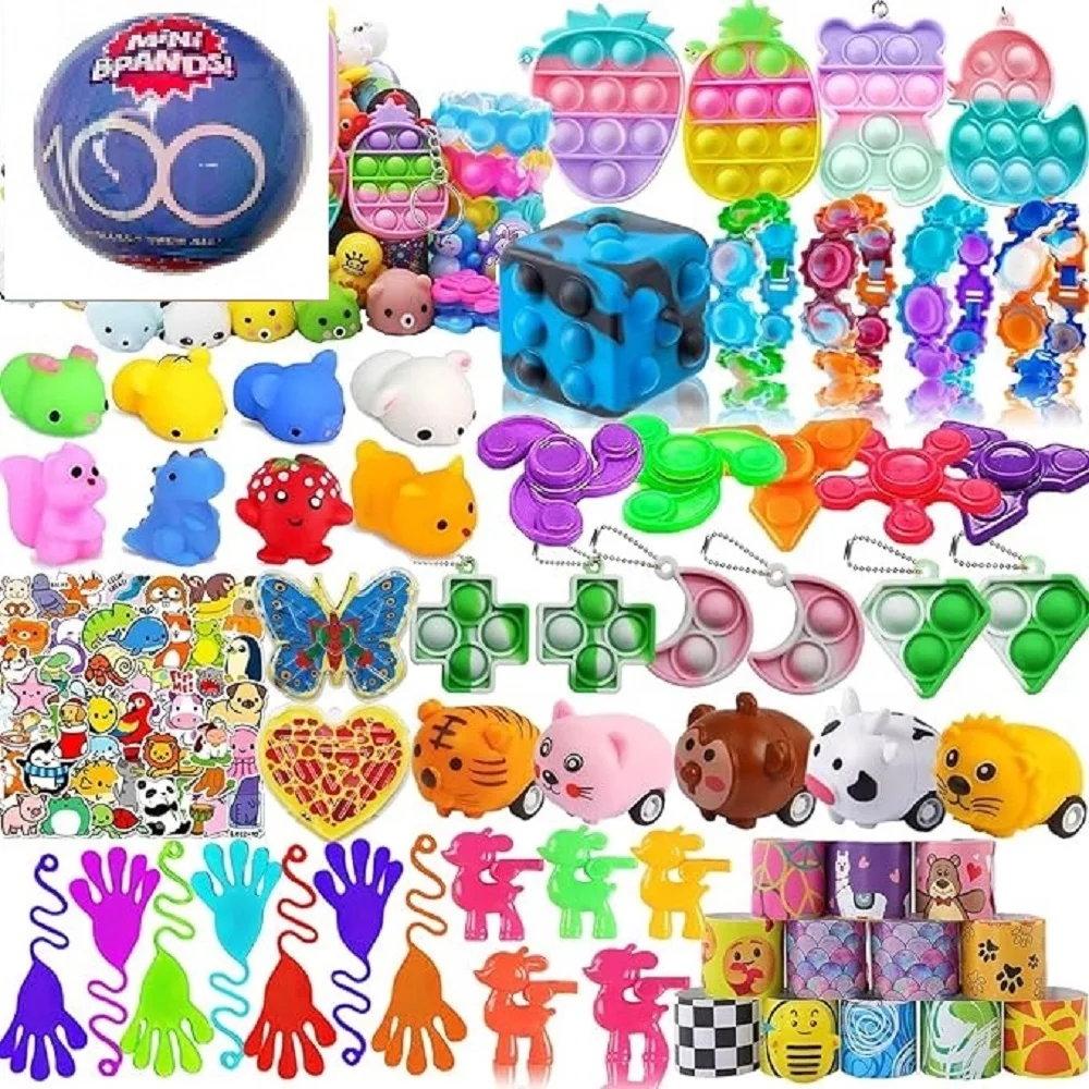 random Party Favors Sensory Fidget Toys Pack School Classroom Rewards Goodie Bag Party Favors for Kids  Holiday Birthday Gifts