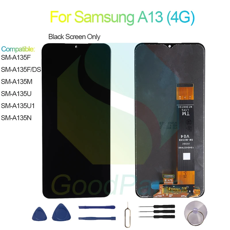 For Samsung A13 LCD Display Screen 6.6“ SM-A135F/DS/M/U/U1/N A13 4G Touch Digitizer Assembly Replacement