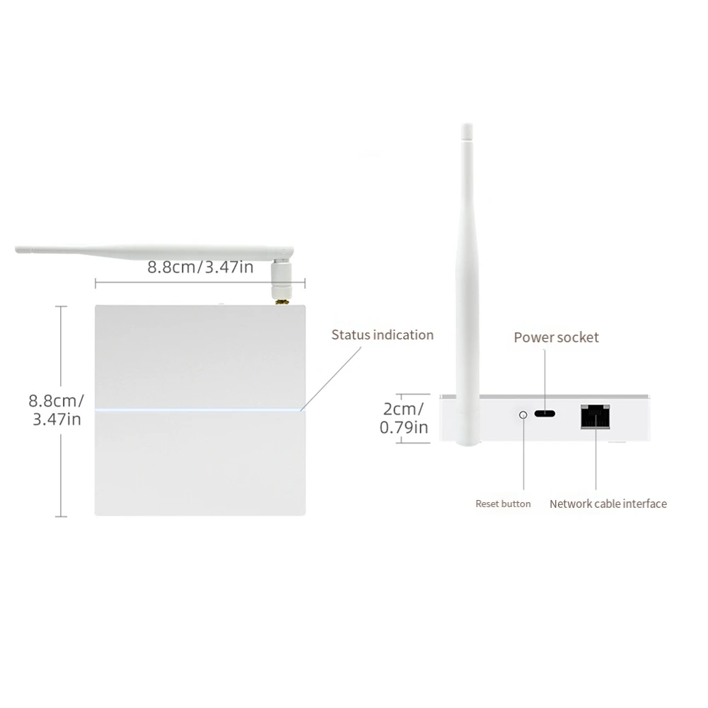 Plage de Signal améliorée, Hub pour maison intelligente, télécommande, antenne à Gain élevé, gestion à distance pour l'écosystème de maison intelligente