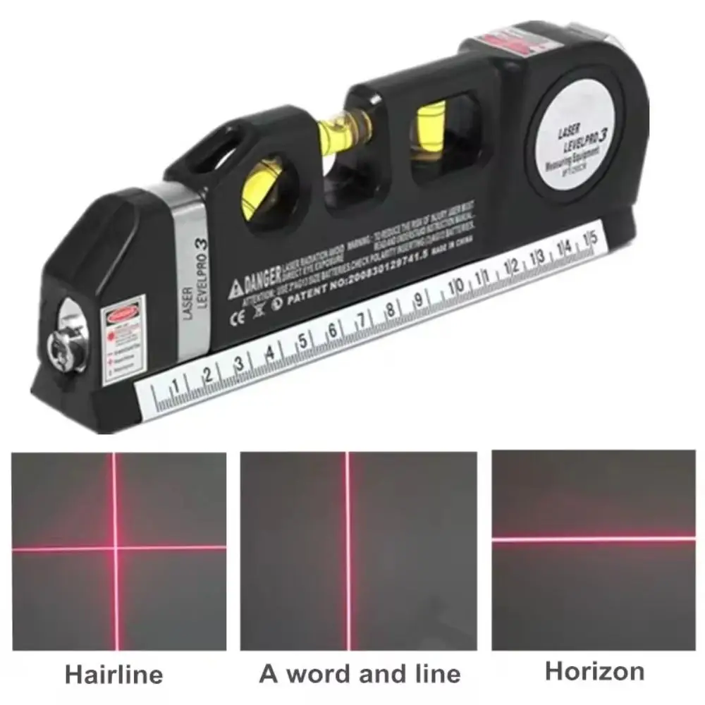 Vertical Measure Laser Level Horizon 8FT Metric Rulers Measuring Tool Multipurpose Measure Aligner Standard