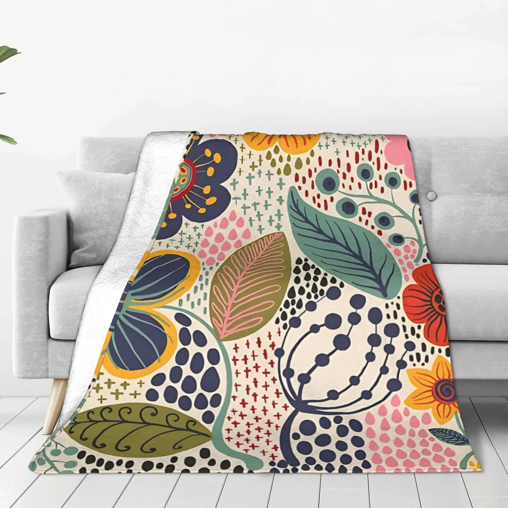 1PC Secret Garden Floral Home Room Decorations Winter Blankets For Adults Bedding Home Interior Sofa Knee