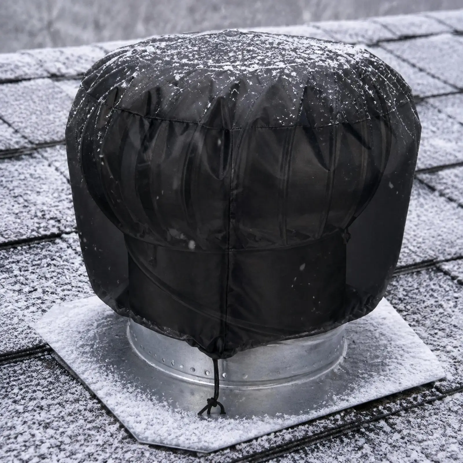 Waterproof Roof Ventilator Cover for RV Hatch with Drawstring 420D Oxford Cloth Outdoor Protection