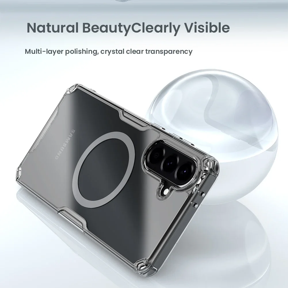 

Nillkin For Samsung Galaxy A56 A55 5G Magnetic Case Nature TPU Pro Frame Transparent Phone Case Protection Back Cover