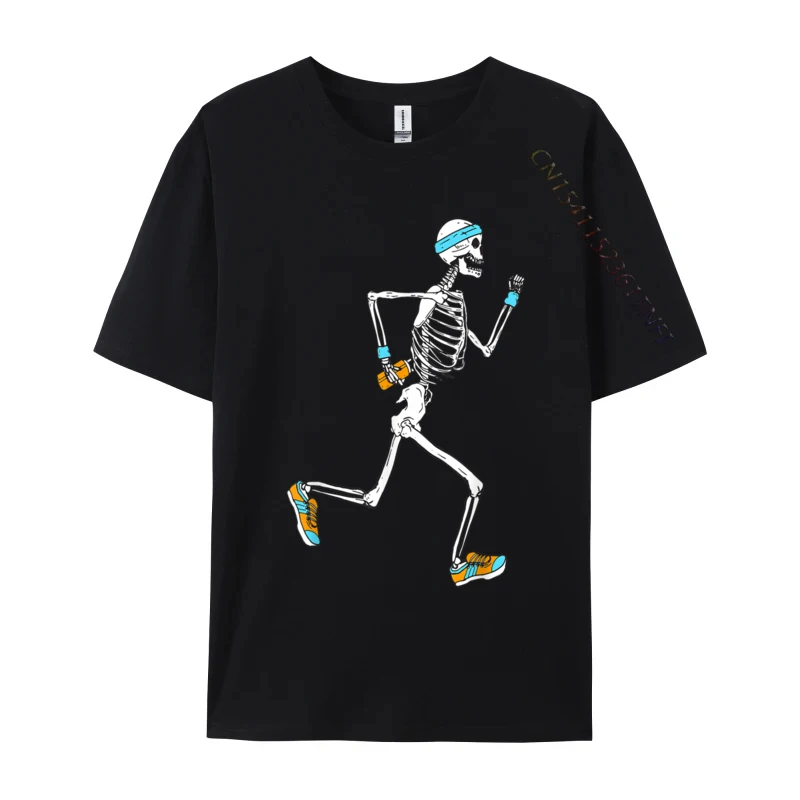 

Running Skeleton Funny Halloween Costume For Men Casual Funny Tops Shirt Cotton Men T-Shirt Funny Tops Tees Designer Top Quality