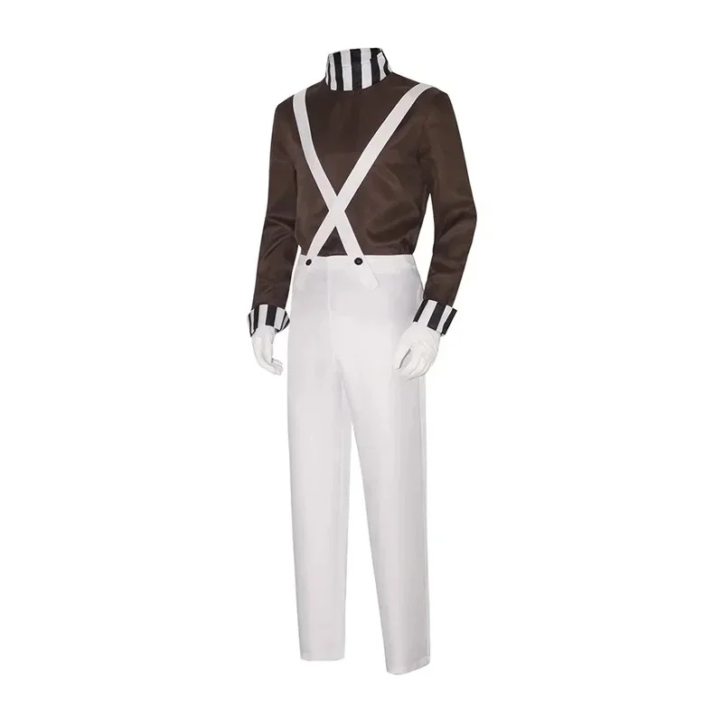 

COSda@Movie Charlie Chocolate Factory Cosplay Costume Halloween Children's Day COS Performance Costumes Party Top Camisole Pants